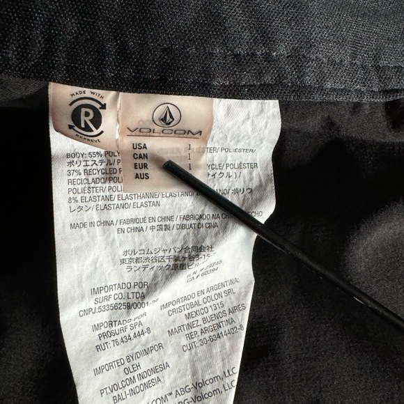 Volcom Juniors' SCover-up Shorts - Black, Size 1 - Picture 6 of 6